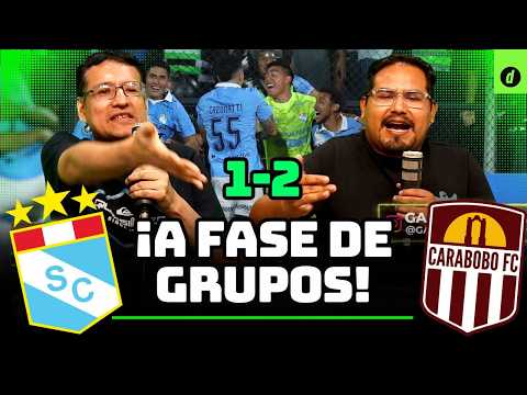SUFRIDA CLASIFICACIÓN DE CRISTAL A FASE DE GRUPOS |  SPORTING CRISTAL 1-2 CARABOBO | POST PARTIDO