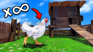 YouTube thumbnail for Enardo's video titled 'I built an UNLIMITED Chicken Farm in Rust...'
