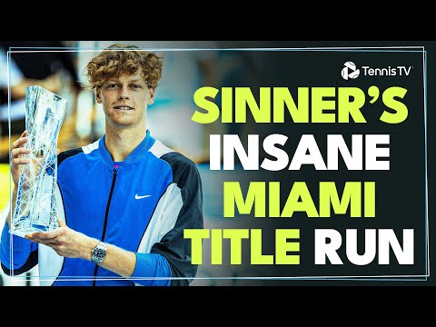 Jannik Sinner's INCREDIBLE Miami 2024 Highlight Reel 😮‍💨