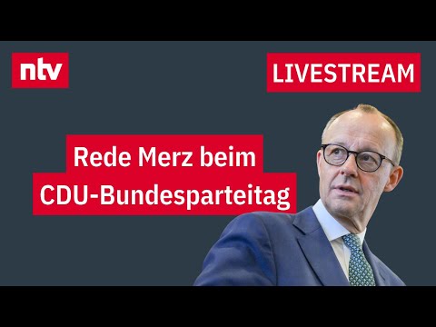 LIVE: Rede Bundesvorsitzender der CDU Friedrich Merz beim CDU-Bundesparteitag