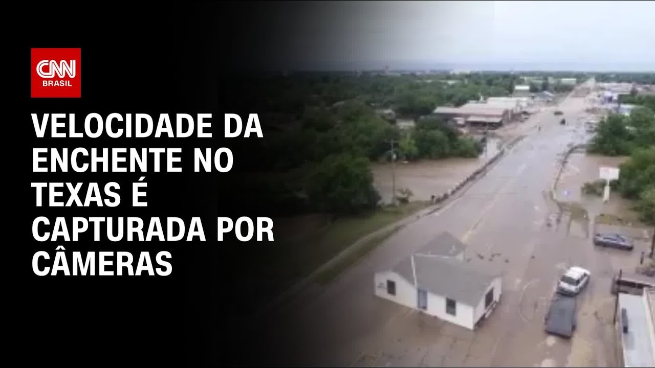 Vídeo mostra velocidade da enchente no Texas | AGORA CNN