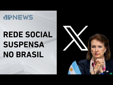 Ministra argentina se diz preocupada após bloqueio do ‘X’