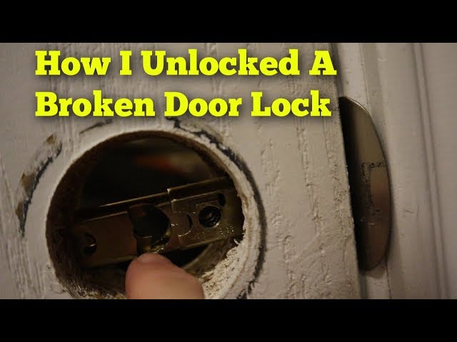 How to Open a Jam Door Lock Without a Key