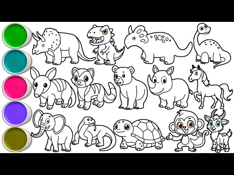 Draw Amazing Dinosaurs and Animals in Just Minutes - Triceratops, T-Rex,  Armadillo, Horse, & others
