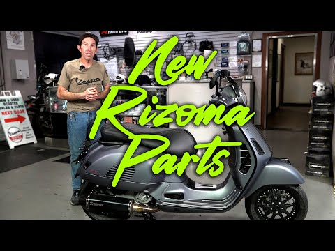 More New Rizoma Parts on this Tricked Out Titanium Vespa GTS