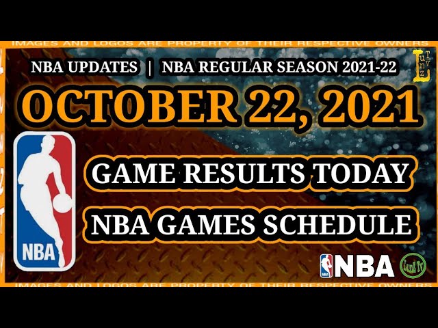 The Start of the NBA Regular Season is October 22nd!