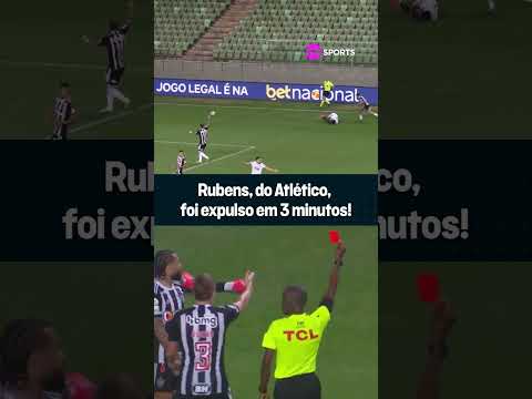 MEU DEUS! O RUBENS TOMOU DOIS CARTÕES EM 3 MINUTOS E FOI EXPULSO! #shorts