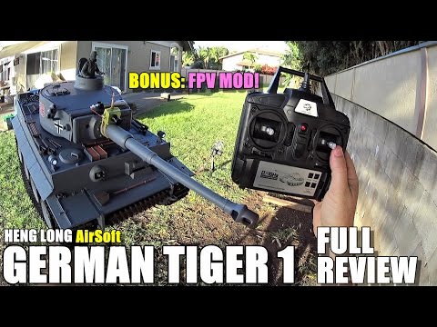 HENG LONG GERMAN TIGER 1 AIRSOFT 1:16 RC Tank - Full Review - [Unbox, Setup, Run Test, Pros & Cons] - UCVQWy-DTLpRqnuA17WZkjRQ