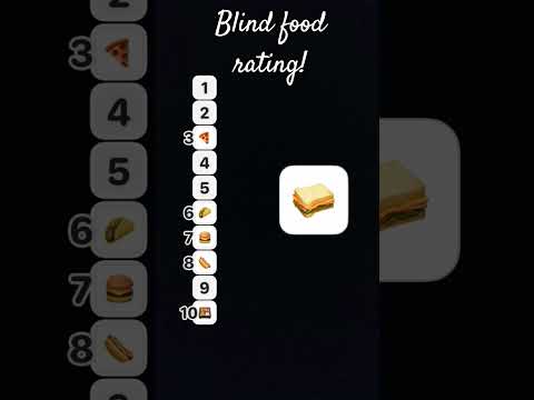 blind food rating!