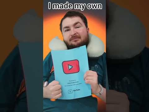 YouTuber made his own YouTube play button #shorts #quadriplegic #artwork