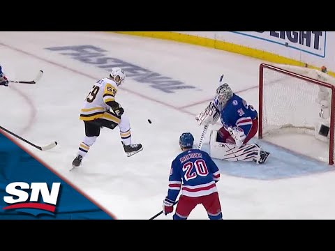 Jake Guentzel Kicks Puck Into The Air Before Batting It In For Sensational Goal