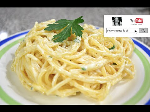 ESPAGUETI ALFREDO | SPAGUETTI ALFREDO | Vicky Receta Facil - UCewhO42h_TIKZdntpI-v39g