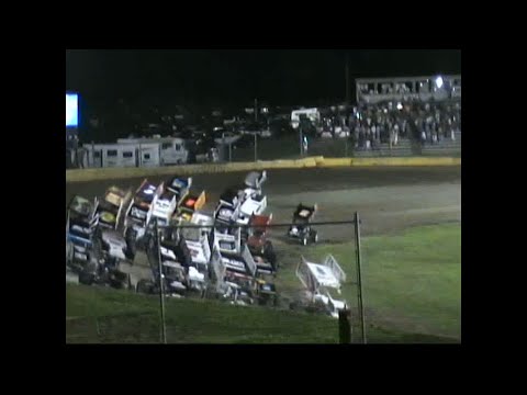 World of Outlaws Sprint Car Night – Cedar Lake Speedway 07/08/2011 - dirt track racing video image