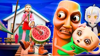 SQUID GAME 3 Vs. ITALIAN BRAINROT! | ChuyMine REACCIONA a Cartoon Game