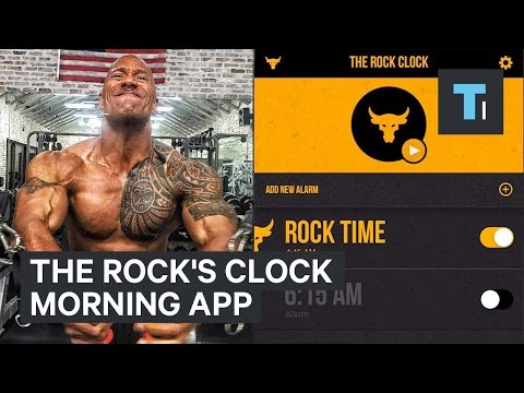 The Rock's clock morning app - UCVLZmDKeT-mV4H3ToYXIFYg