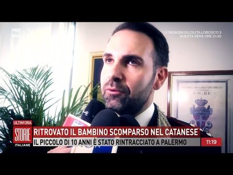 Ritrovato il bambino scomparso nel catanese  - Storie italiane 18/03/2024