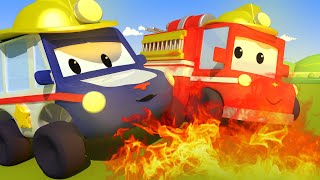 The Fire - Tiny Town: Street Vehicles Ambulance Police Car Fire Truck