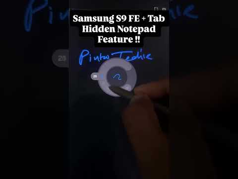Samsung S9 Fe Plus Tab Hidden Notepad Feature #tab #tablet #samsungtablet #hidden #pintootechie