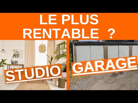 Comparatif 6 garages VS 1 studio