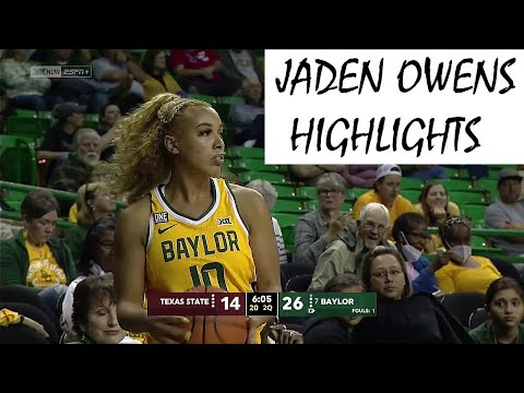 Jaden Owens Highlights in #7 Baylor Lady Bears' Win Over Texas State Bobcats. #NCAAW #BaylorBears