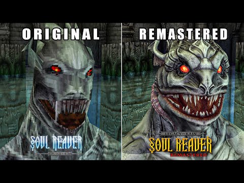 ALL Bosses &  Monsters Comparison - Legacy of Kain Soul Reaver Remastered vs Original