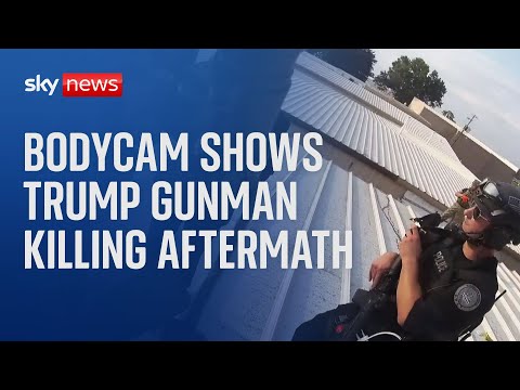 Bodycam footage released of law enforcement near body of Donald Trump gunman