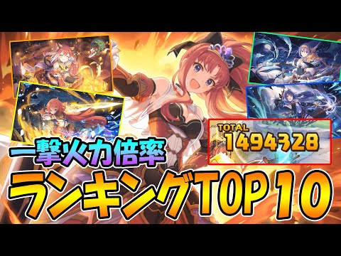 【プリコネR】超高火力！最新版一撃火力倍率ランキングＴＯＰ１０！【倍率】