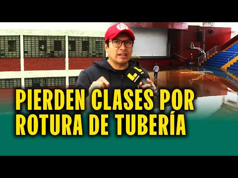 Tubería se rompe, colegio se inunda y 2 mil alumnos se quedan sin clase: "Sancionaremos a Sedapal"