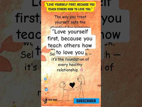 “Love yourself first, because you teach others how to love you.”❤️#selflove  #positive  #motivation