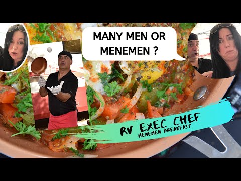 RV Exec Chef, RV Cooking. RV Recipes. How to cook Menemen recipe. Breakfast. Many Men or Menemen?