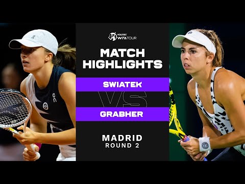 Iga Swiatek vs. Julia Grabher | 2023 Madrid Round 2 | WTA Match Highlights