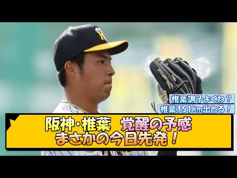 【最速151km！】阪神・椎葉 まさかの今日先発！【なんJ/2ch/5ch/ネット 反応 まとめ/阪神タイガース/岡田監督】