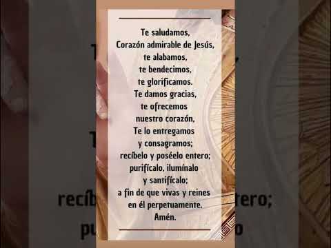 ORACIÓN AL SANGRADO CORAZÓN #youtubeshorts #sagradocorazón #bendiciones #misericordia #fypシ゚viral