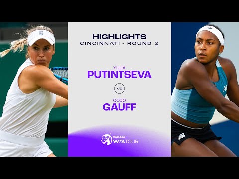 Yulia Putintseva vs. Coco Gauff | 2024 Cincinnati Round 2| WTA Match Highlights