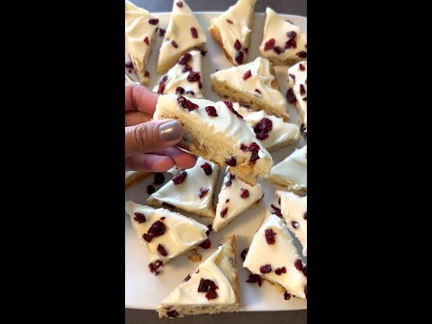 These cranberry bars are sure to be a hit at your next gathering! #shorts