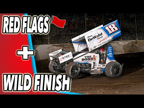 4 RED FLAGS IN 1 RACE  At Silver Dollar Speedway! - dirt track racing video image