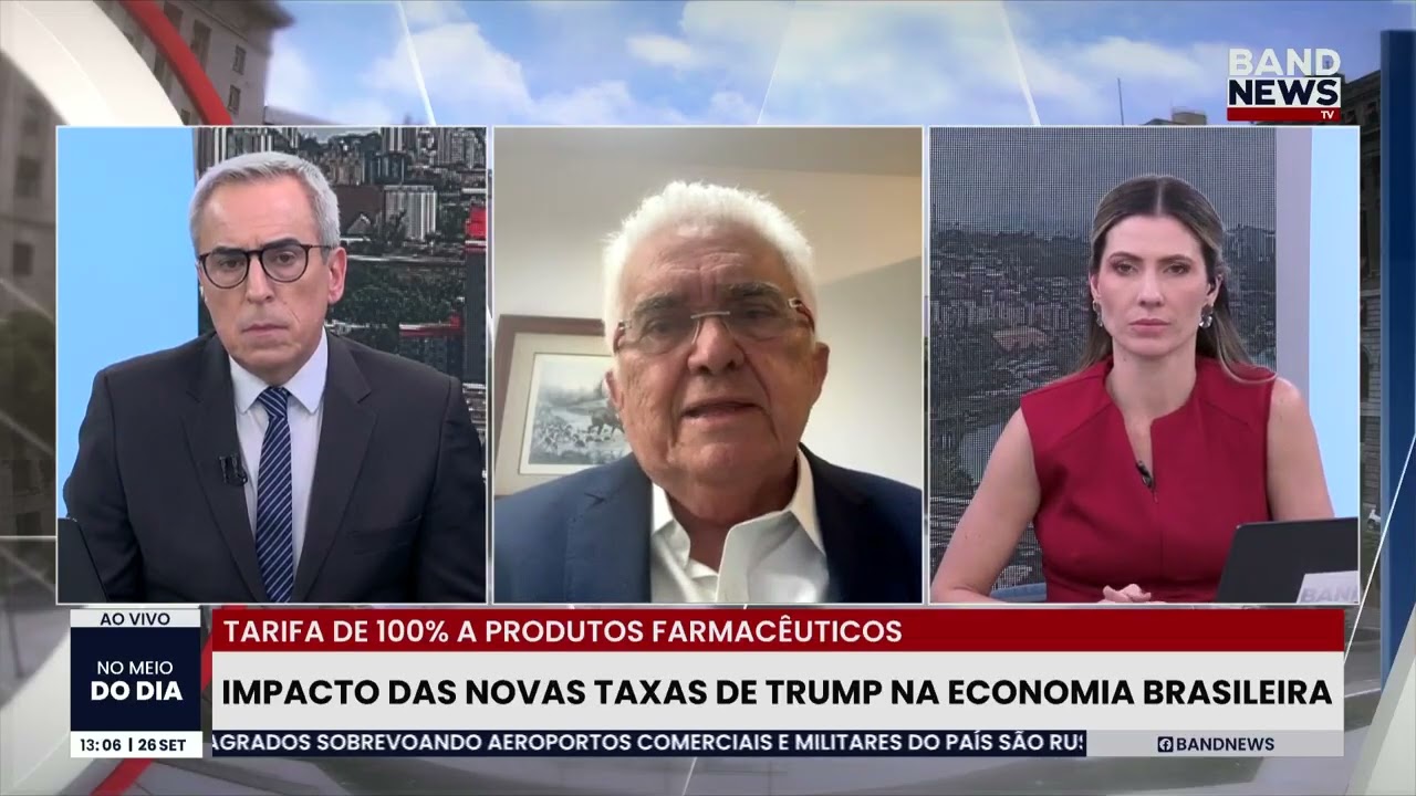 Impacto das novas taxas de Trump na economia brasileira | BandNewsTV