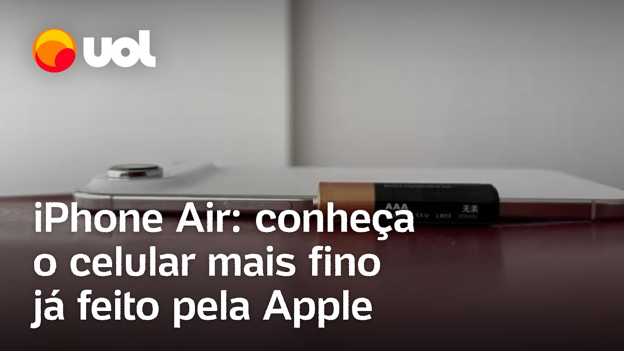 iPhone Air chegou ao Brasil; confira as primeiras impressões do modelo ultrafino da Apple
