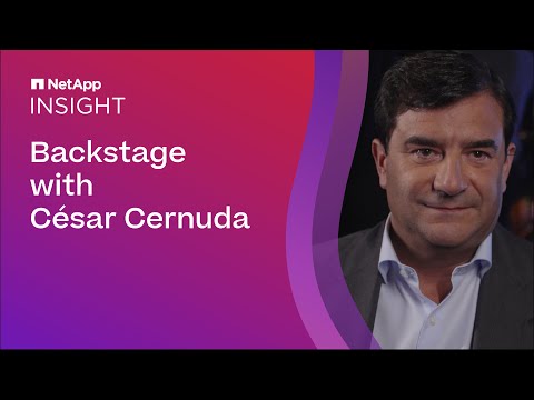 NetApp INSIGHT 2023: Backstage with César Cernuda