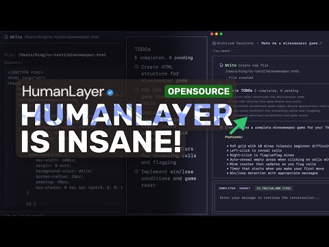 HumanLayer (CodeLayer): The MOST PRODUCTIVE AI Coder YET!