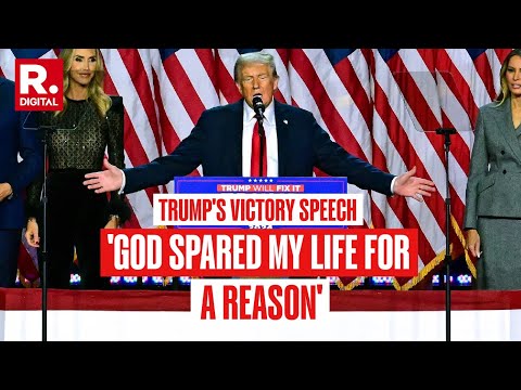 US Elections 2024: Donald Trump Delivers Stunning Victory Speech After Landslide Win | Full Speech