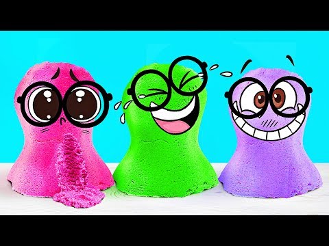 3 Funky Kinetic Sand Experiments With Slime Sam Racerlt