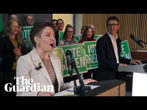 Green party launches its election manifesto in Hove, East Sussex – watch live