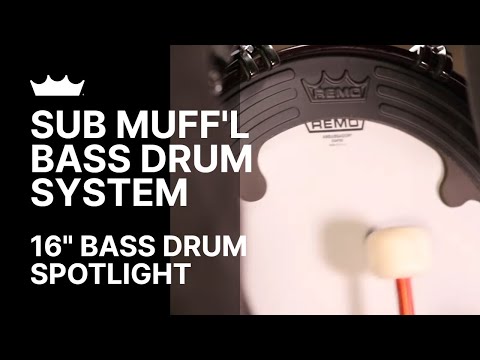 Remo: Sub Muff'l Bass Drum System on a 16" Bass Drum