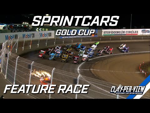 Sprintcars | Gold Cup - Perth Motorplex - 1st Apr 2023 | Clay-Per-View Highlights - dirt track racing video image