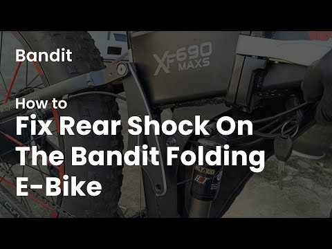 How to fix rear shock on the bandit folding e-bike | Cyrusher Sports #quick tips