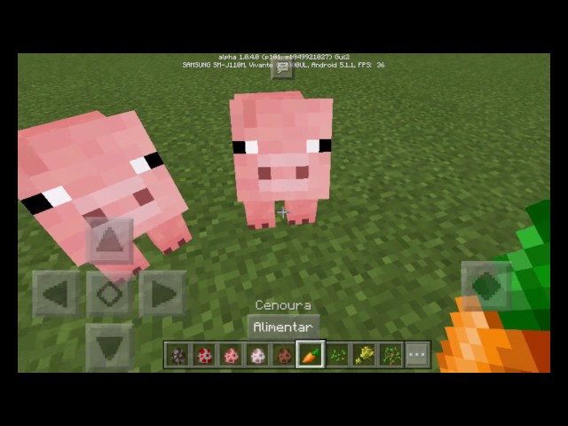 Qual a comida do Porco no Minecraft?