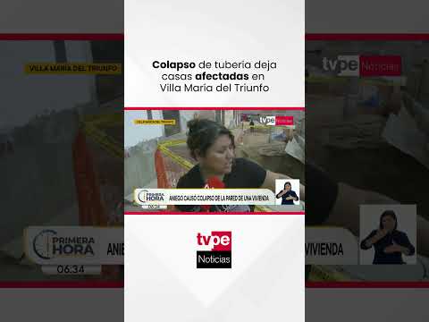Colapso de tubería deja casas afectadas en VMT