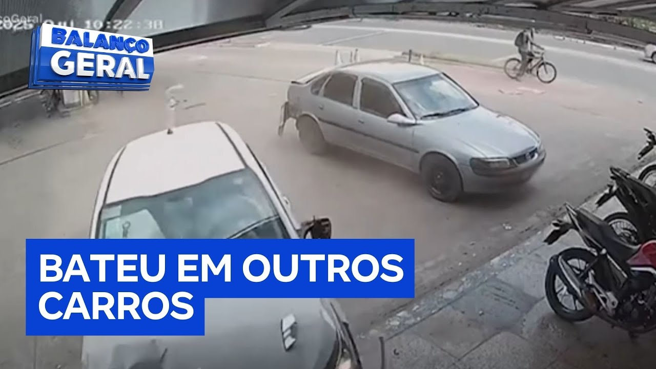Motorista passa mal carro fica desgovernado e atropela homem