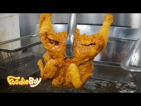 Korean fried chicken, fried and seasoned